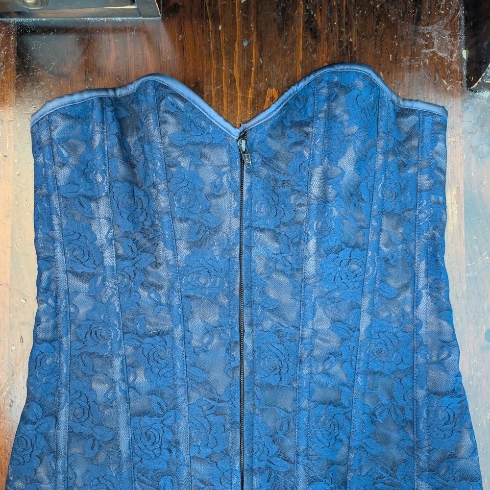 Daisy Corsets Midnight Blue Lace Corset